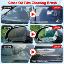 Glass Emulsion Cleaner Glass Oil Film Remover for Car, Windows, Mirrors, and Glasses Surfaces, Crystal Clear Visibility