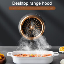 Desktop afzuigkap met snelle USB-aansluiting, instelbaar, 1 stuk