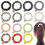 Kristallhårsnoddar med elastiska pärldetaljer, 10-pack 1