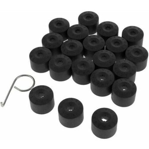 VW Golf wheel nut covers black 20 pcs 2