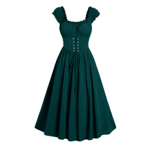 Ärmelloses Gothic-Minikleid für Damen mit Schnürung