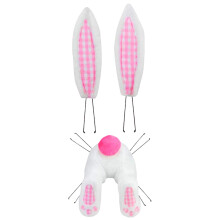Kit de couronne de Pâques pour porte extérieure, motif lapin, printemps