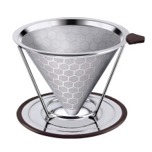 Filtre à café en acier inoxydable pour une tasse