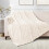 Checkered fleece blanket soft warm 100x150 cm 3