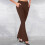 Damen-Strickhose mit schmalem Schlag, einfarbig 1