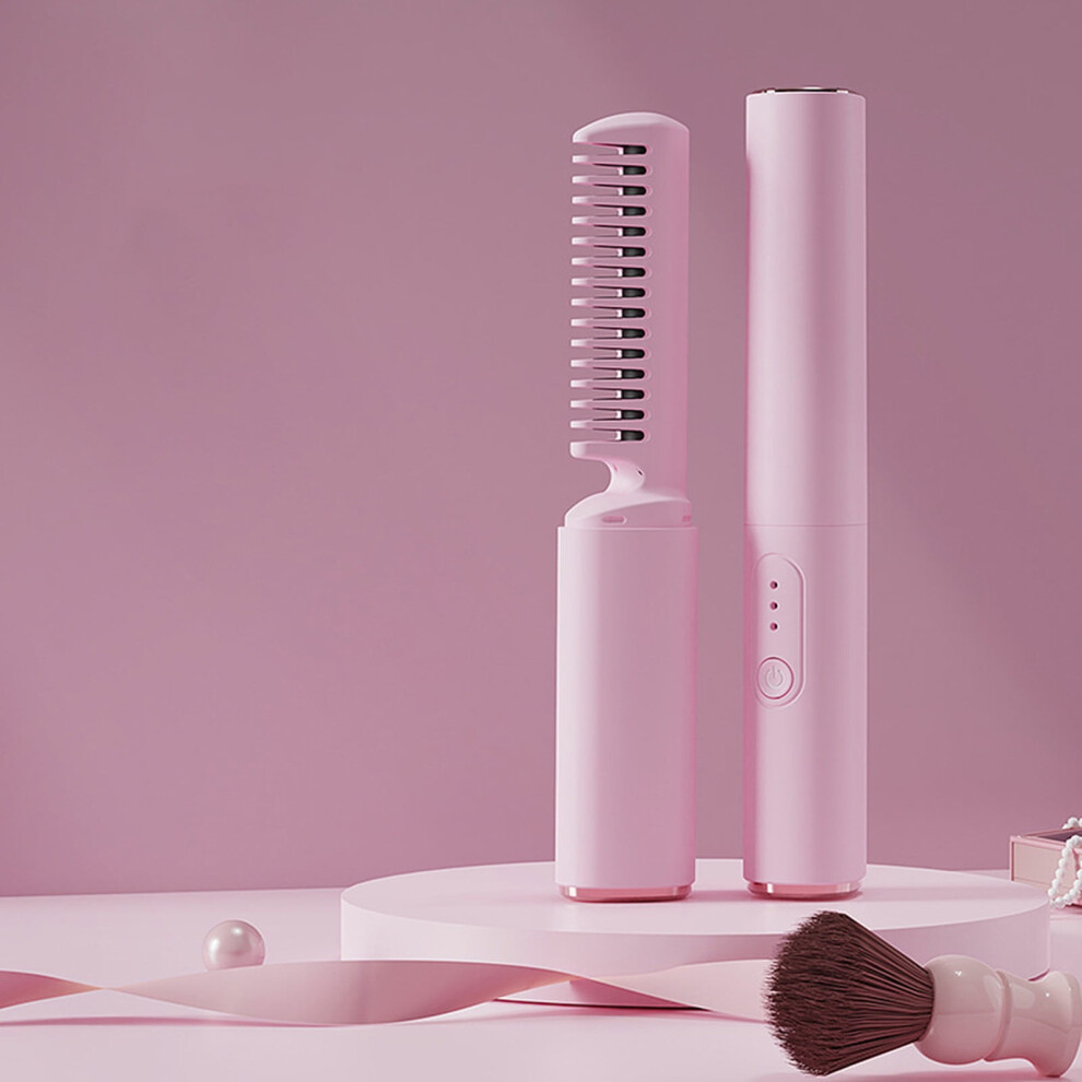 Hair Straightening Comb Portable Wireless 1pc