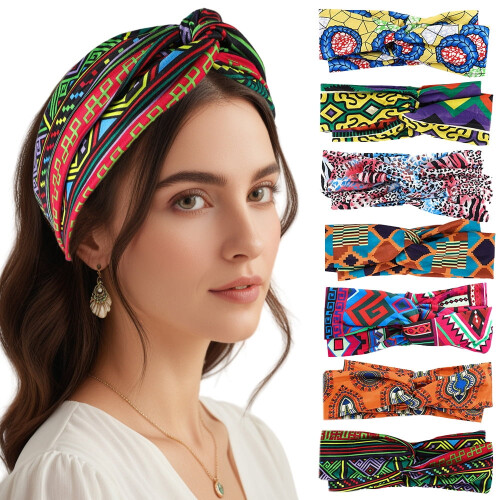 Γυναικεία φαρδιά boho κορδέλα μαλλιών με αντιολισθητικό τουρμπάνι 1 τεμάχιο
