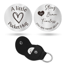 Δώρο Pocket Hug Token – Νόμισμα Απόφασης από Ανοξείδωτο Ατσάλι