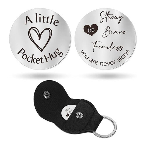 Δώρο Pocket Hug Token – Νόμισμα Απόφασης από Ανοξείδωτο Ατσάλι