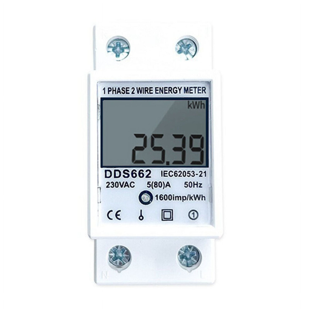 Din Rail Single-Phase Energy Meter Ac 220V 946140649948