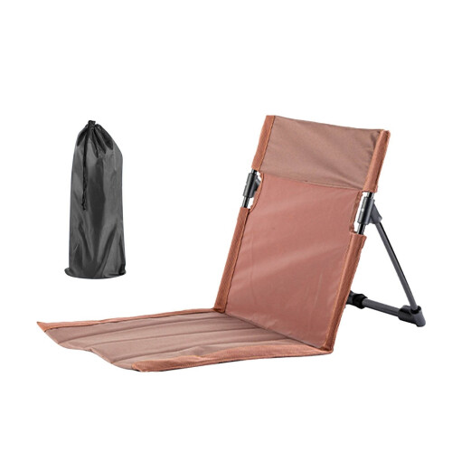 Camping folding chair with backrest and carry bag
