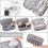 Grey pencil case for school and office use 3