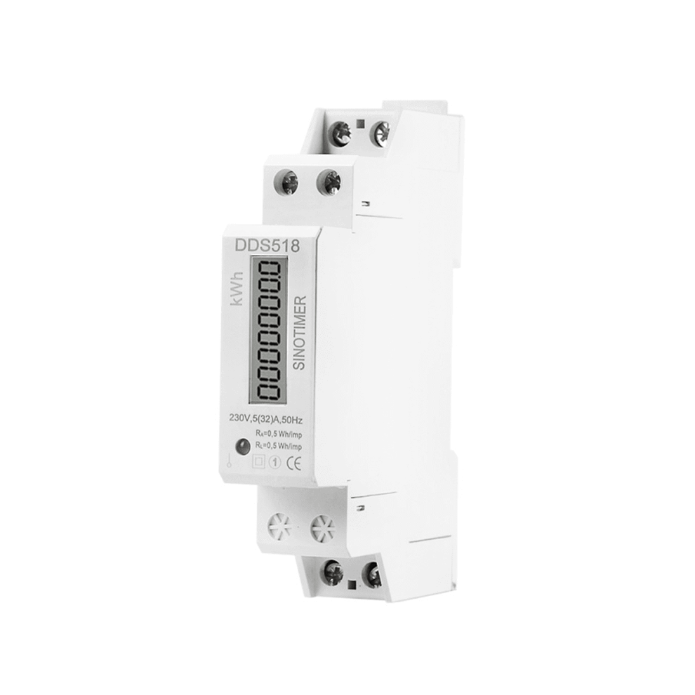 Single Phase Din Rail Energy Meter Lcd Display 5-32A 946140650425