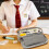 Grey pencil case for school and office use 8