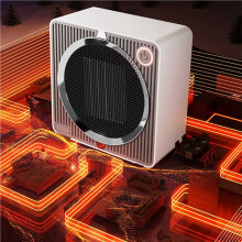 2X Elektroheizung 500W Tragbare Elektroheizung PTC Keramikheizung Heim Kleine Heizung Intelligentes Warmluftgebläse EU-Stecker