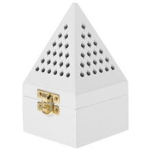 Brûleur bakhoor portable blanc pour l'aromathérapie du spa yoga