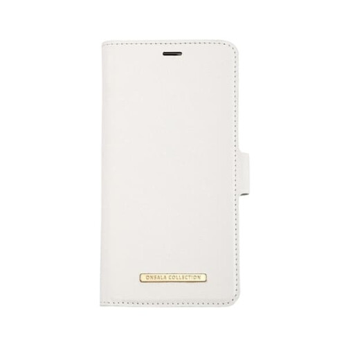 Capa Onsala para celular, modelo Saffiano White - compatível com iPhone 11 Pro Max, na cor branca.
