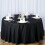 BalsaCircle 108" rund premium polyesterduk til bryllup, svart 1
