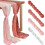 Chemin de table en mousseline rose dégradée, 4 pièces, 1,83 m 1