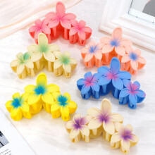 Haarspangen mit hawaiianischem Plumeria-Blumenmotiv, 6 Stück