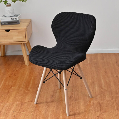 Housse de chaise papillon en polaire élastique 53 x 41 cm