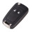 Opel flip remote key case HU100 black 2-button 1