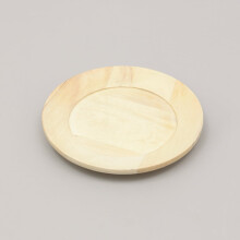 Assiettes de présentation rondes en bois de 33 cm (13 pouces), fabriquées à la main (1 paquet)