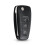 Ford HU101 flip key shell black 3-button 1