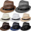Cappello da sole Fedora in rete per uomo e donna, ideale per l'estate. 1