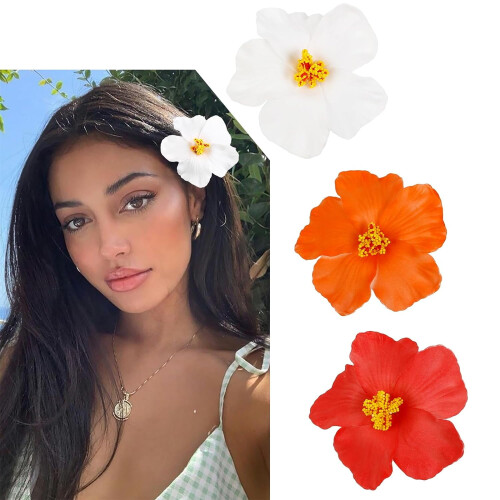 Κλιπ μαλλιών Plumeria για γυναίκες 3,5 ίντσες 3 τεμάχια