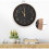 Quartz wall clock silent round 30 cm oversized numbers 4