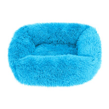 Panier pour chien en peluche en forme de donut, nid douillet et apaisant pour chiens de petite et grande taille