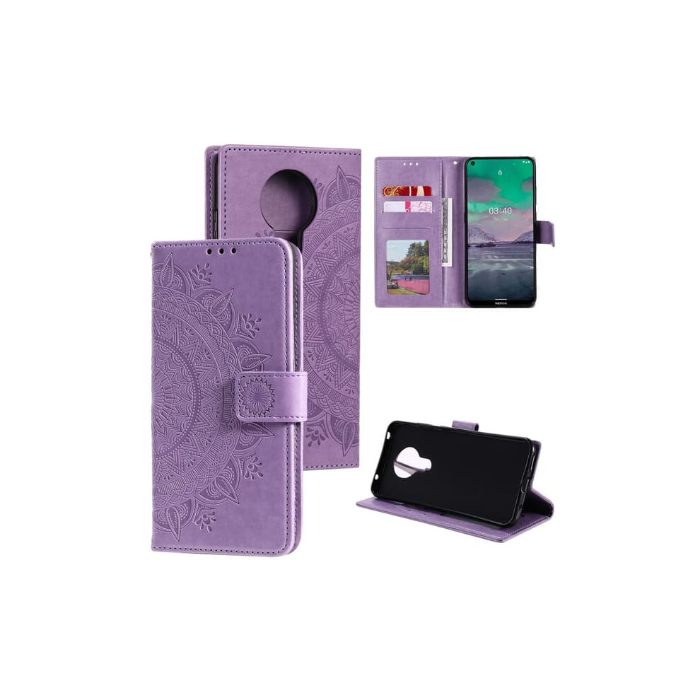 Nokia 3.4 Mandala Leather Case Purple 940684214983