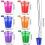 Bride Shot Glass Necklace Plastic Copper Beads 12 pcs 2