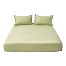Ensemble de draps pour lit Queen en coton lavé, 4 pièces