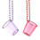 Bride Shot Glass Necklace Plastic Copper Beads 12 pcs 4