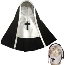 Déguisement de nonne pour chats et chiens, taille petite/moyenne