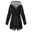 Dames winterjas met capuchon, zwart, plus size 1