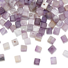 1 doboz, 1 szálas természetes Chevron ametiszt gyöngyök, kocka alakú, 3~4,5x3~4,5x3~5mm, lyukméret: 0,8~1mm, 89~97db/szál, 15,1~15,5 hüvelyk