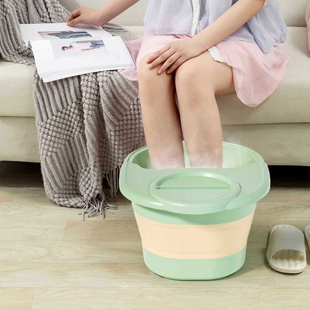 Collapsible Foot Bath Tub with Massage Acupoint