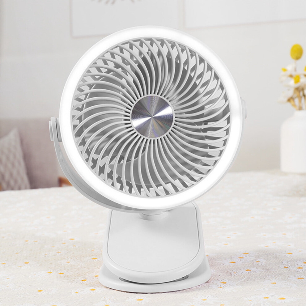 Zkccnuk Portable Usb Rechargeable Desk Fan With Led Light 946140638713