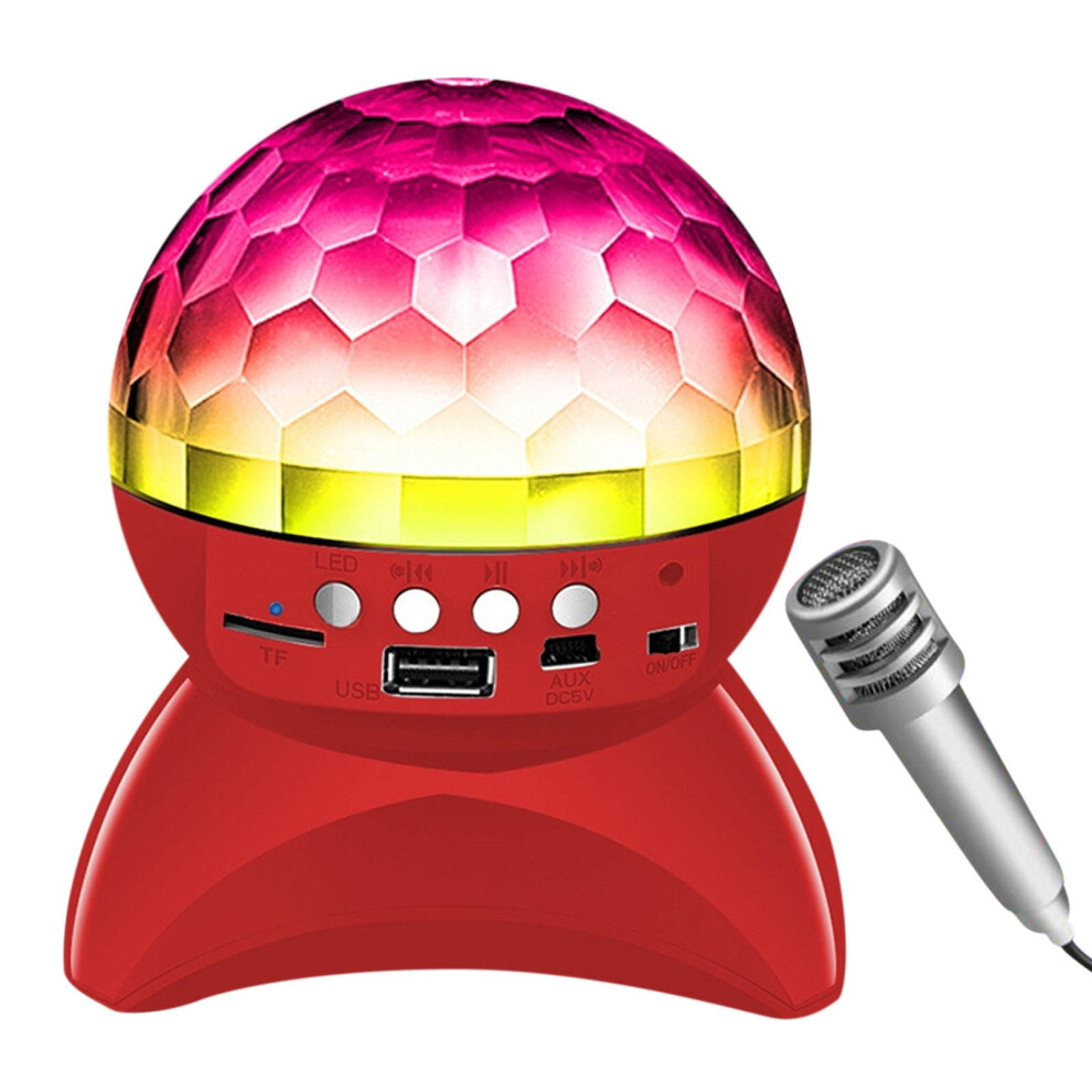 Skegnu small Bluetooth speaker with LED disco lights, FM,