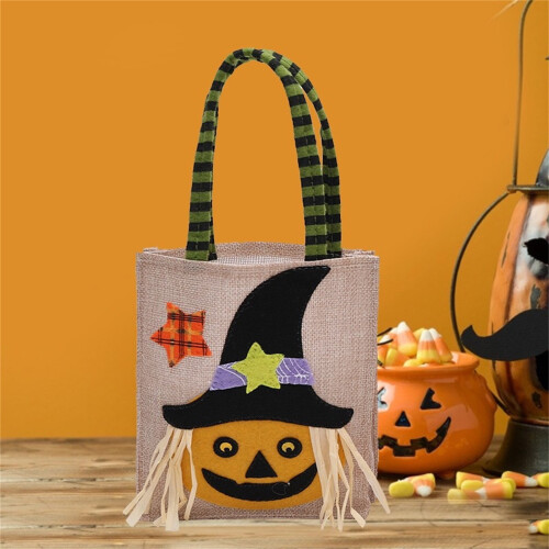 Saco de linho para guardar doces de Halloween (1 peça)