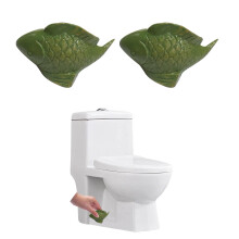 Ceramic bird toilet cover with bolt caps, universal fit