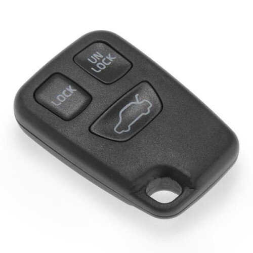 Volvo ABS Remote Key Fob Shell Black 3-Button