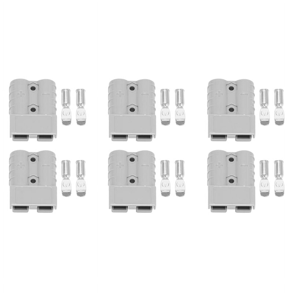 Anderson Style Plug Connector 50A 600V Gray 946140637181