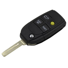 Volvo 4-button remote key replacement black