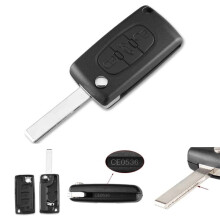 PEUGEOT car key shell HU83 black one size
