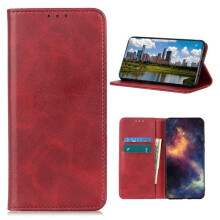 Genuine Leather Nokia 3.4 Case Red