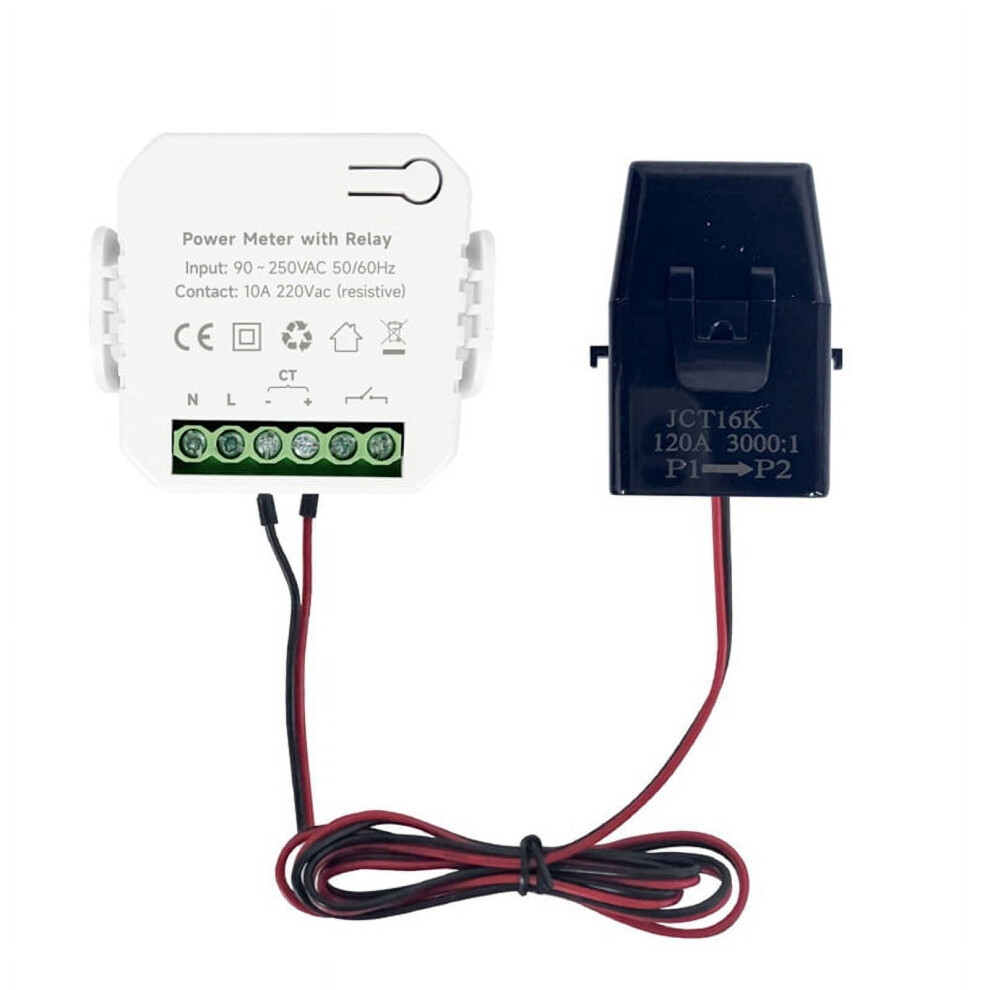 Tuya Smart Wifi Power Meter Ac90-250V 120A Clamp Ct 946140647807